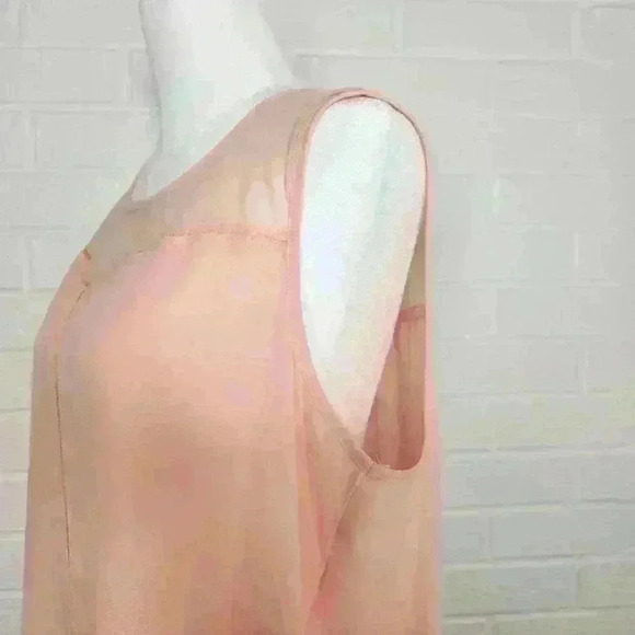 a.n.a. a new approach sheer light pink blouse size large - Picture 5 of 9